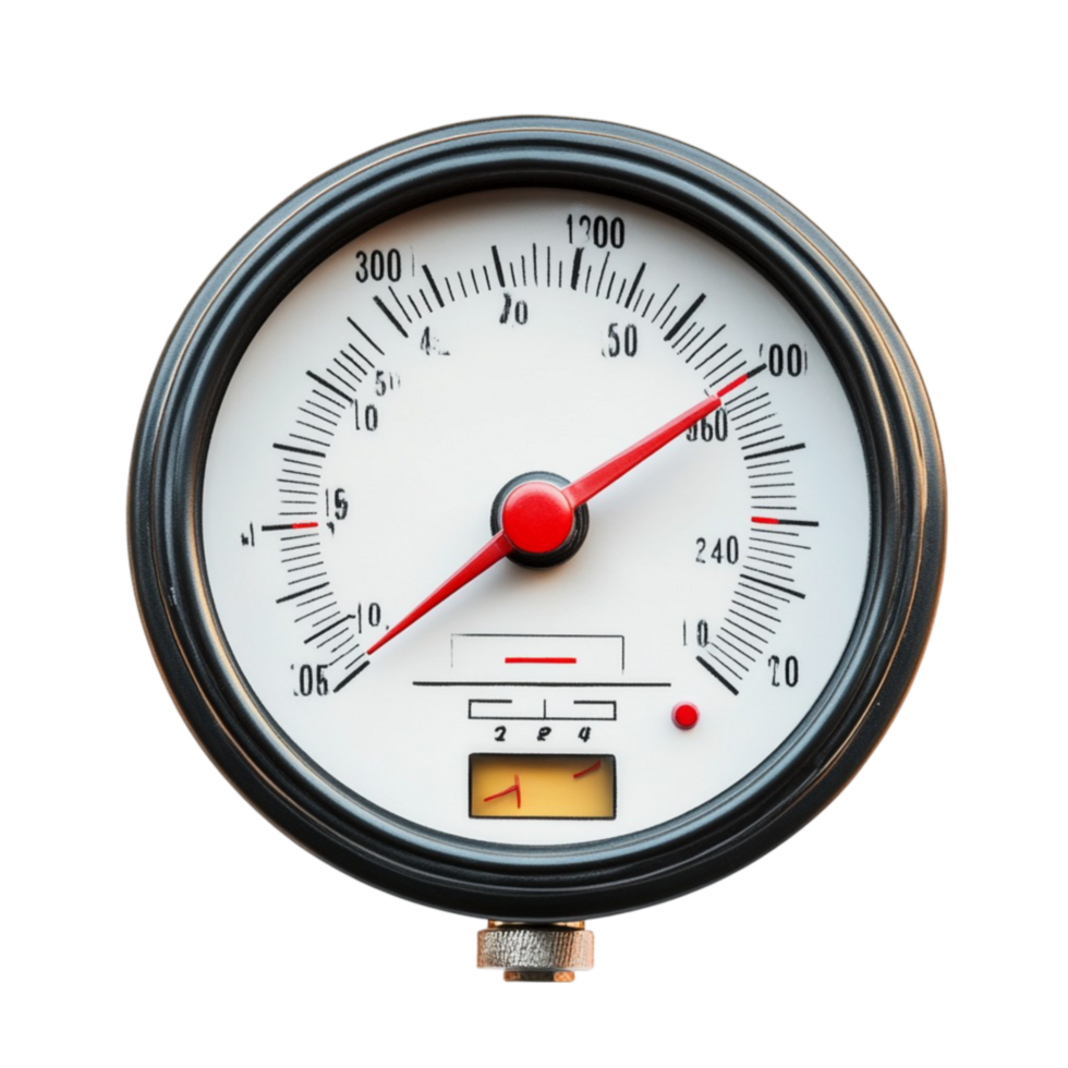 Gold and Black Gauge on Transparent Background png