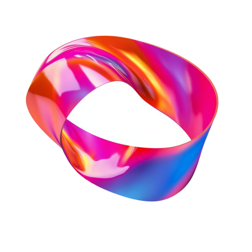 Colorful Adhesive Tape Roll on Transparent Background png
