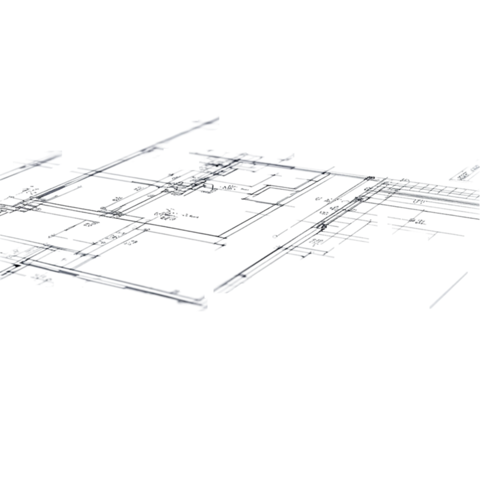 Design Blueprint and Paper for Architecture on Transparent Background png