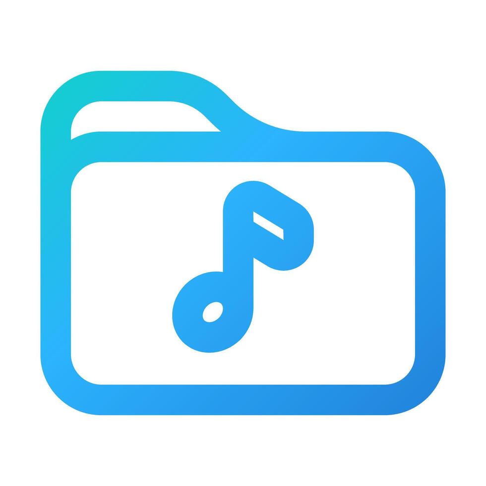 File Note Music icon illustration style vector