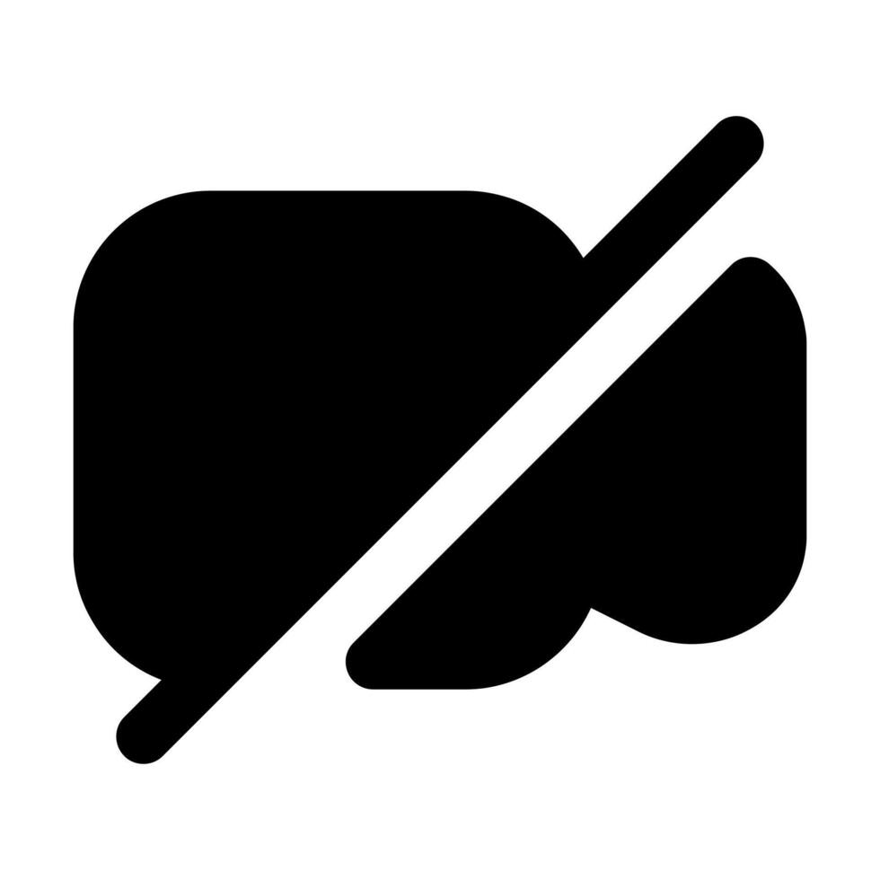 camera record icon illustration glyph style vector