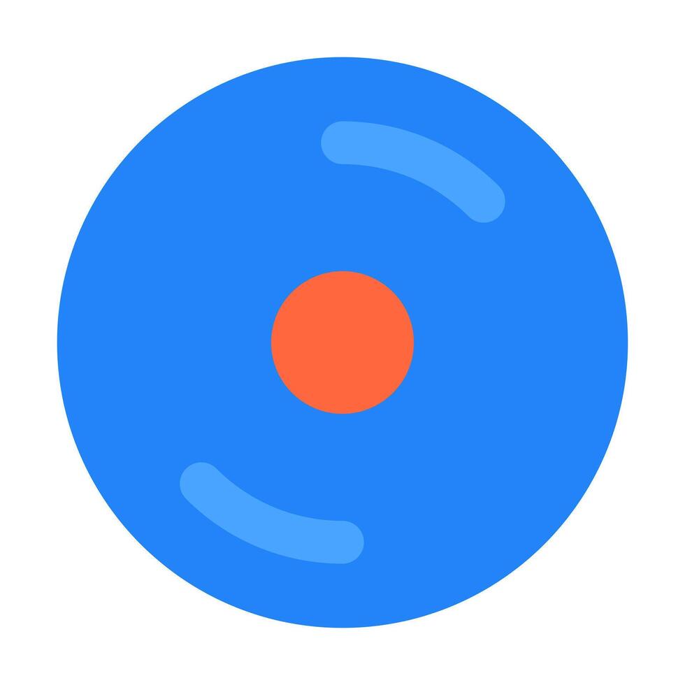 Record Stop Disk icon illustration flat style vector