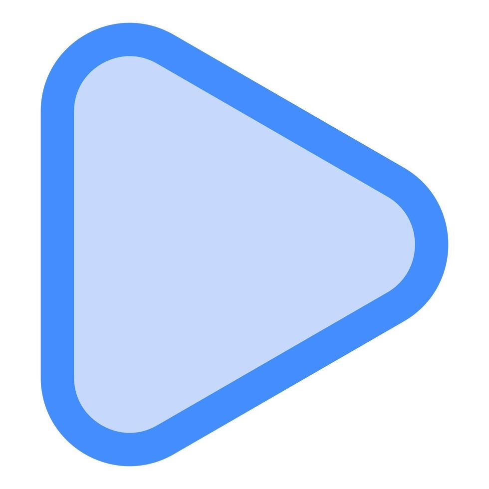 a blue play button with a white background vector