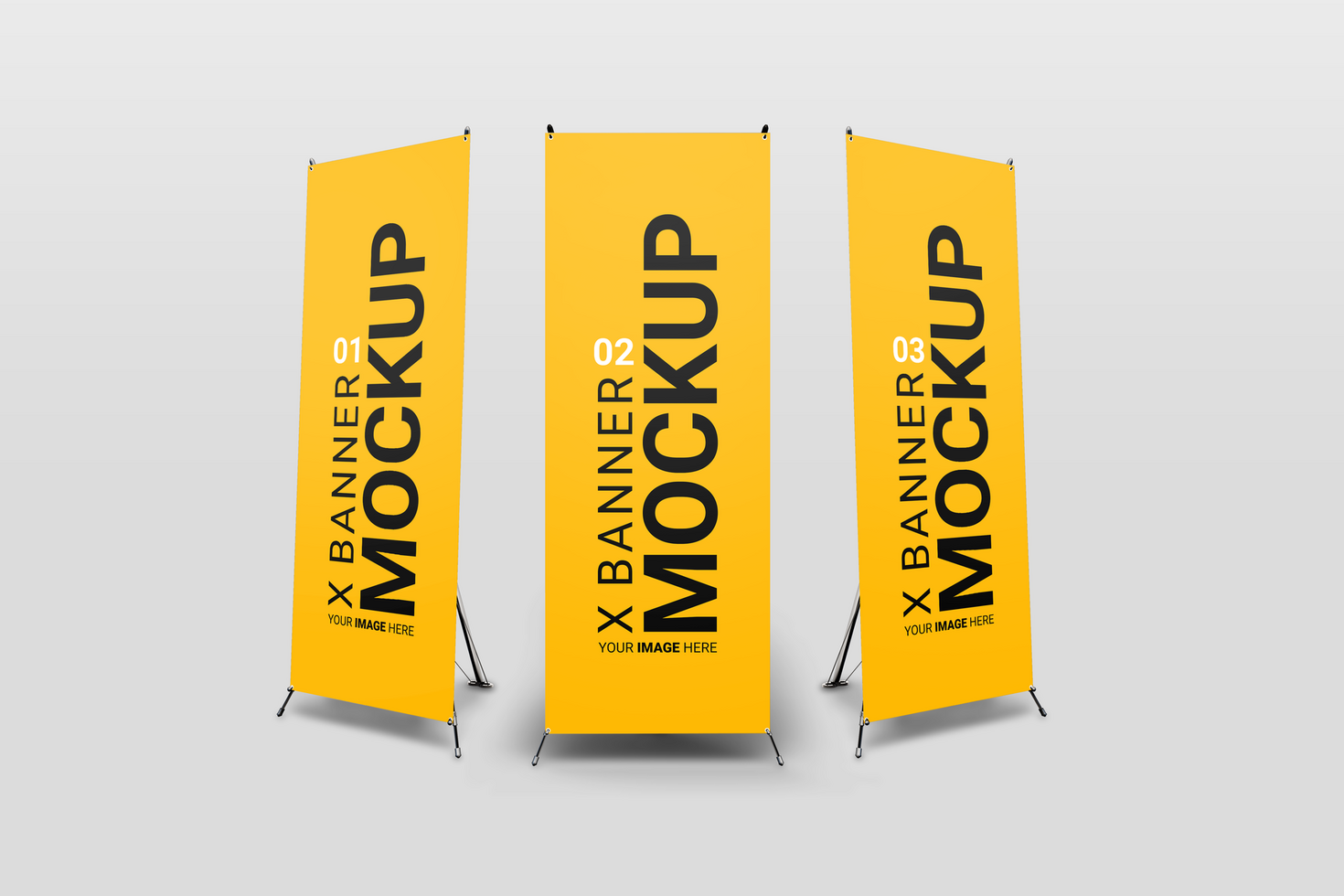 3 X BANNER MOCKUP psd