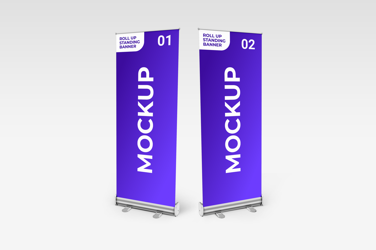 2 ROLL BANNER MOCKUP psd