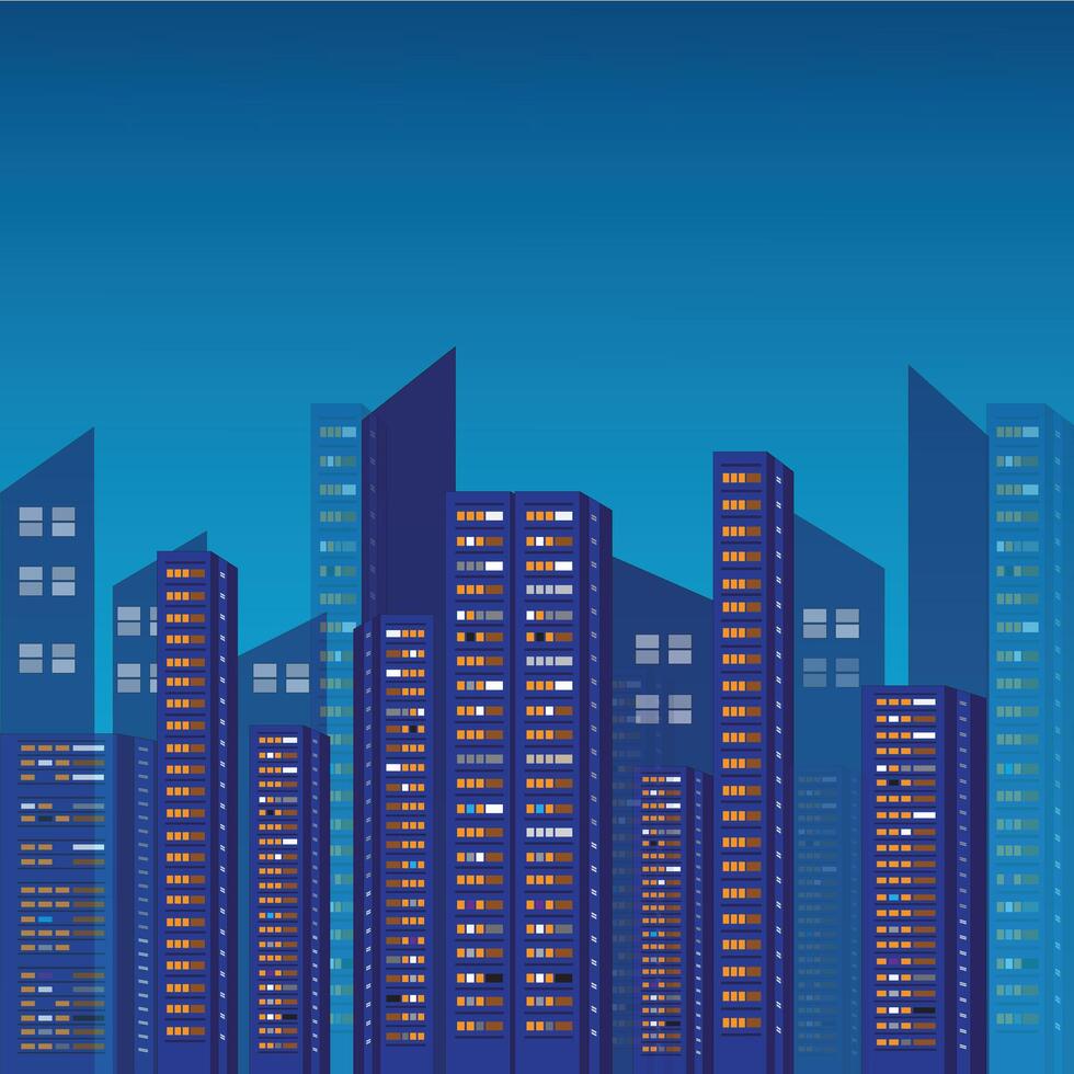 City town landscape concept ,Cityscape background, buildings background, city silhouette. Modern urban landscape vector