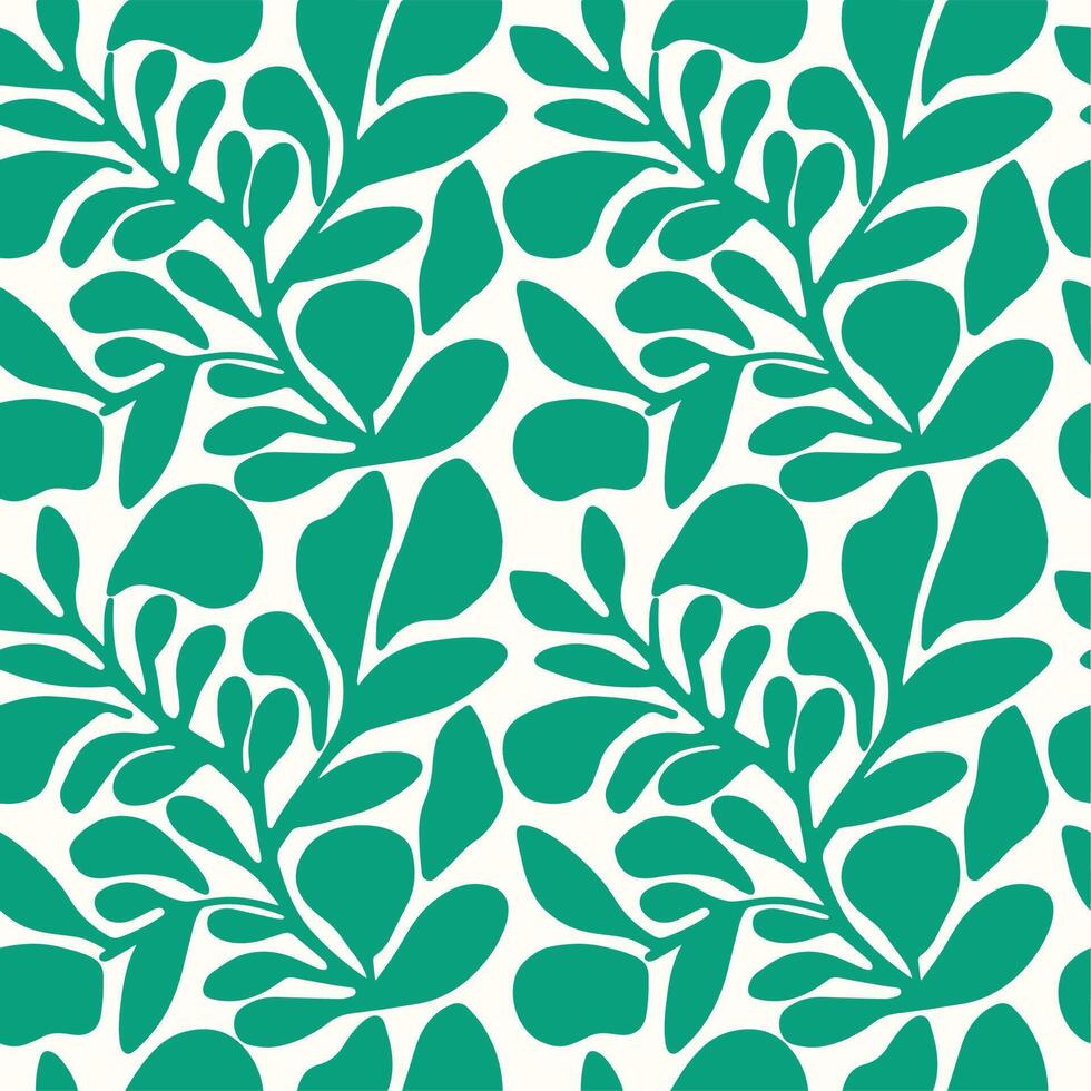 Elegant Greenery Leaf Pattern Collection vector