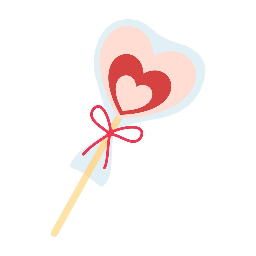 Valentines Day Illustration - Sweet and Lovely Symbols. vector
