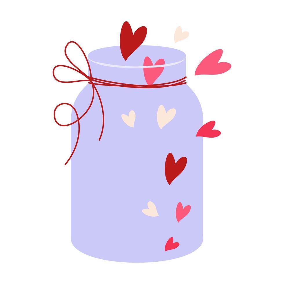 Valentines Day Illustration Featuring Love-Themed Elements. vector