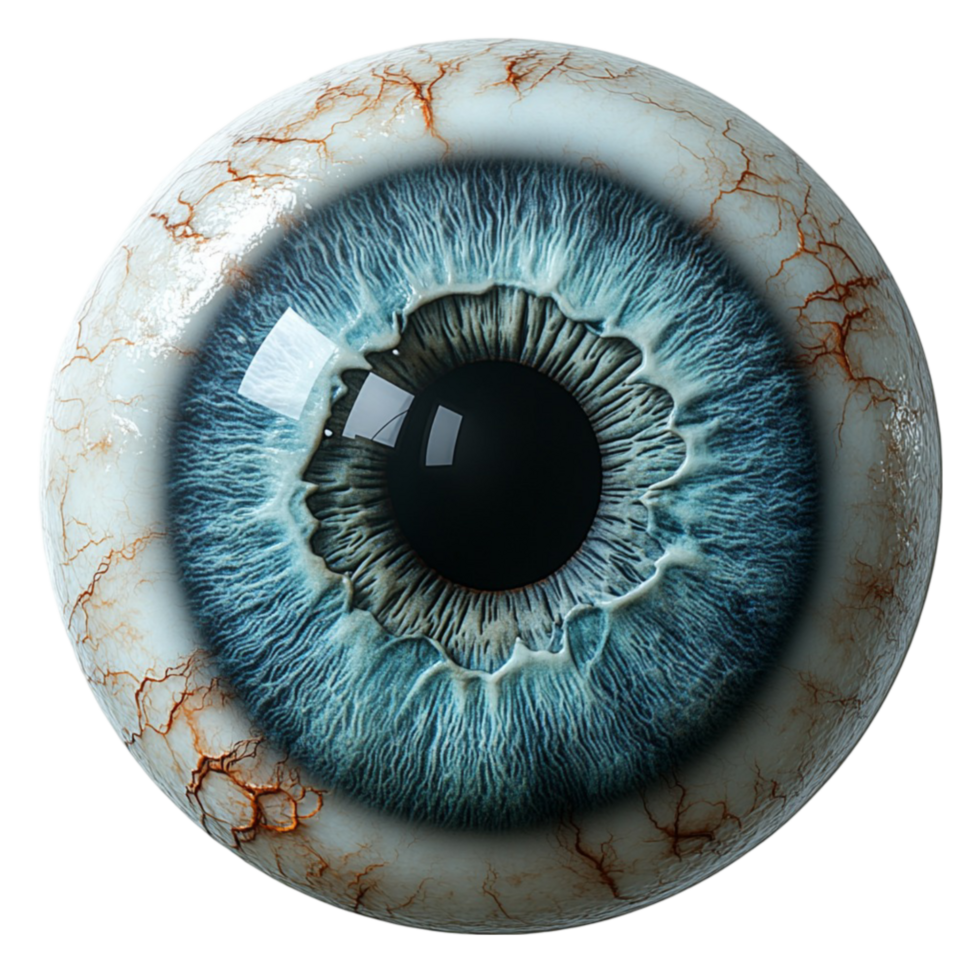 Close-Up of a Digitally Rendered Prosthetic Eye png