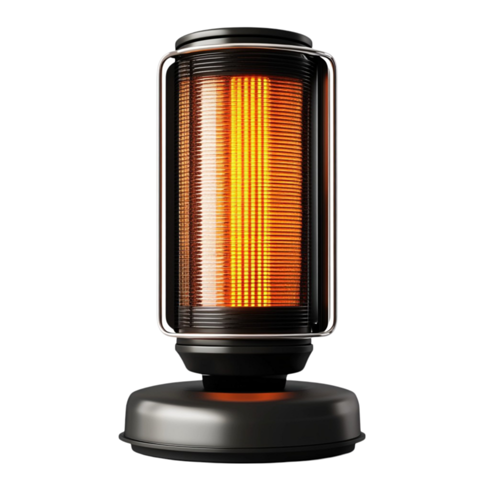 Modern Black and Orange Heater Design png