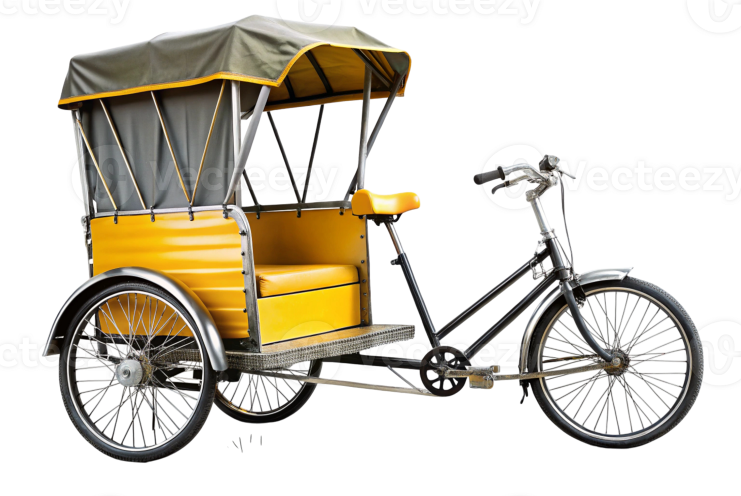 Bicycle taxi revolutionizing urban transportation for eco-conscious commuters png