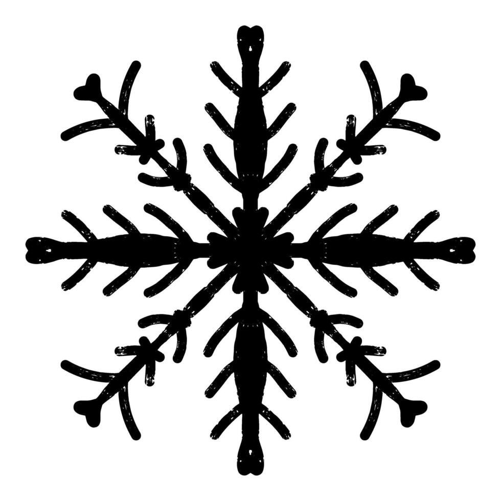 a black and white ,snowflake on a white background vector