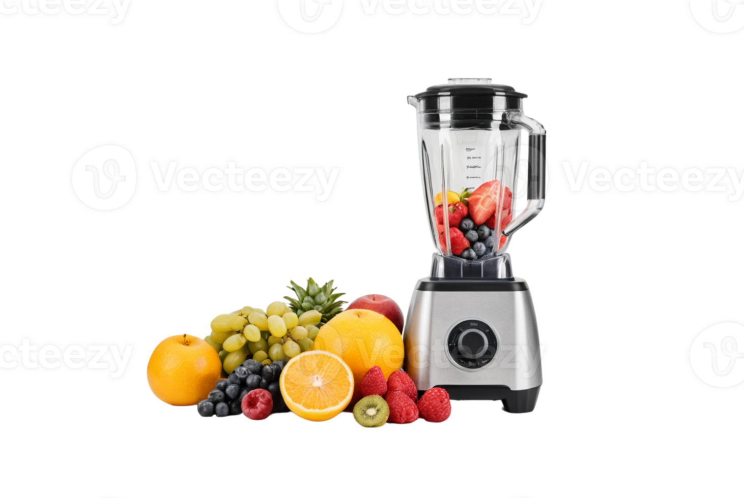Blender with fruits for breakfast png