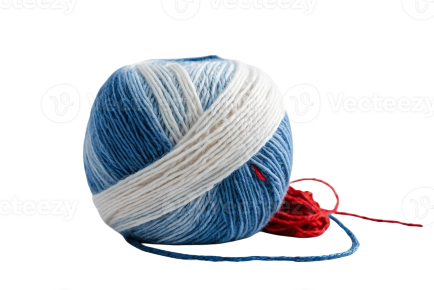 Blue and white knitting art png
