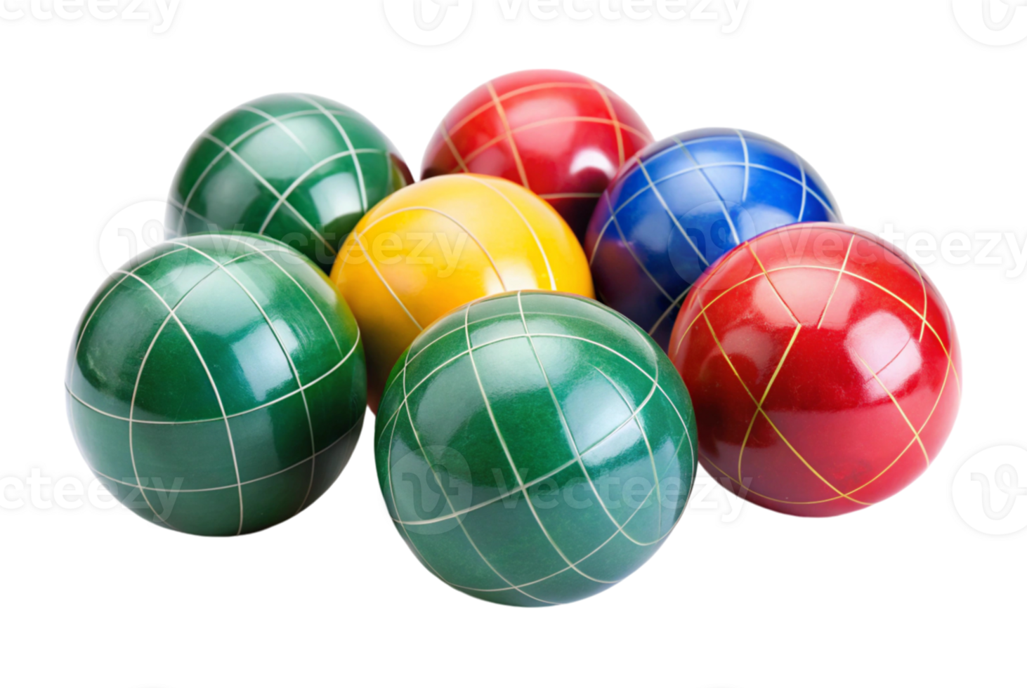 Bocce ball set perfect for backyard summer fun png