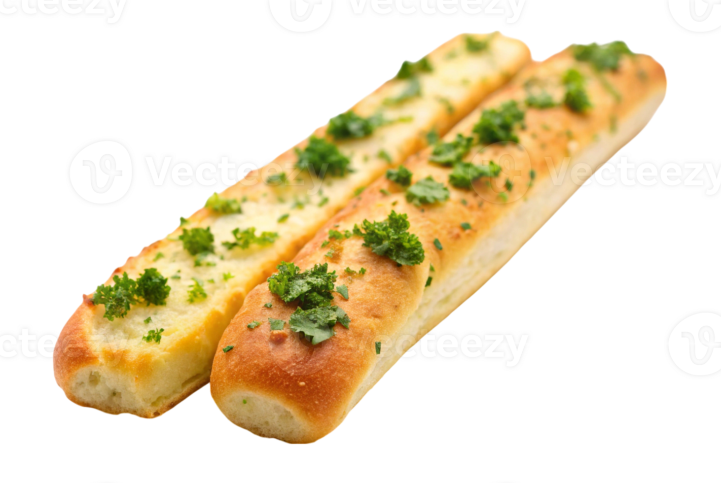 Bread stick small garlic flavored great with dipping sauces png