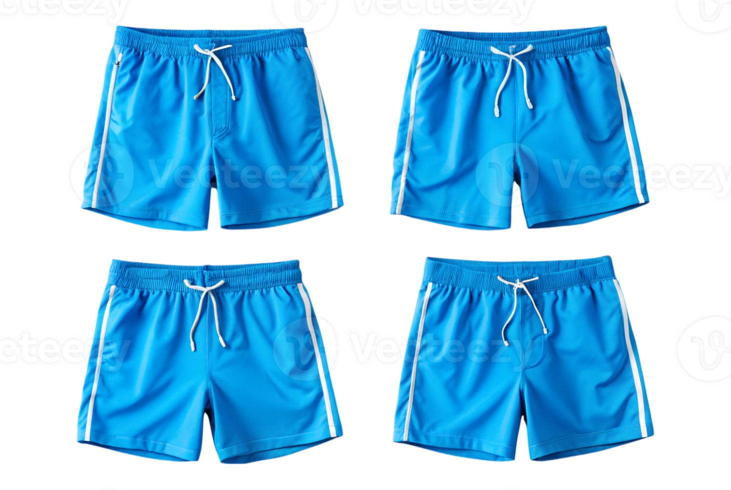 Bright blue swim shorts with a string perfect fit png