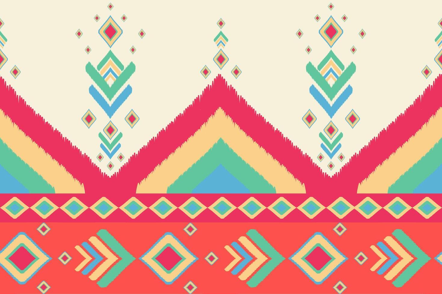 Chevron Classy Diamonds Twinkle and Bling Bling Colorful On Light Beige Background The Seamless Pattern Textile illustration Border for Beautiful Festive Decoration Detailed Exquisitely Rainbow Theme vector