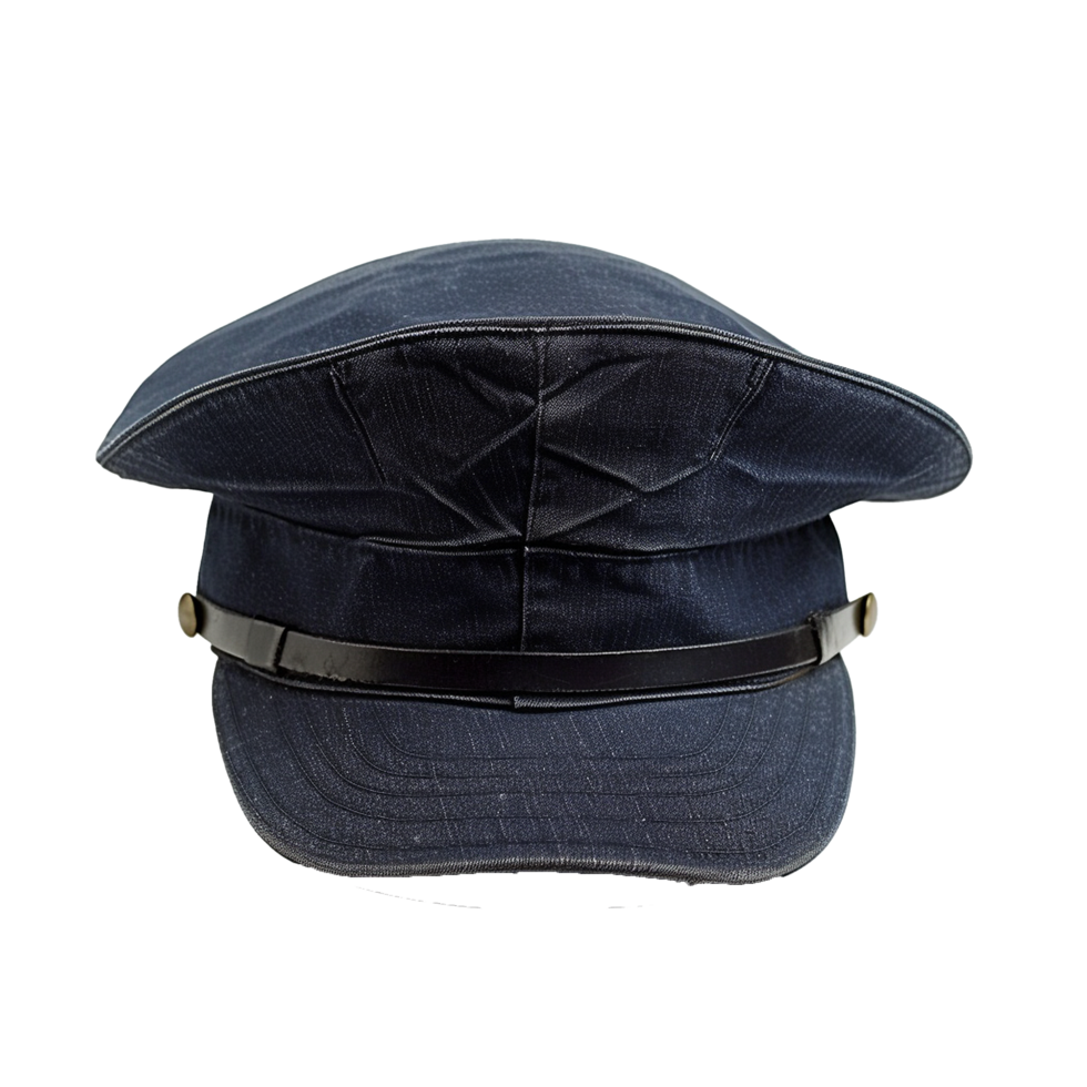 Dark Blue Military Style Cap Headwear Uniform Accessory png