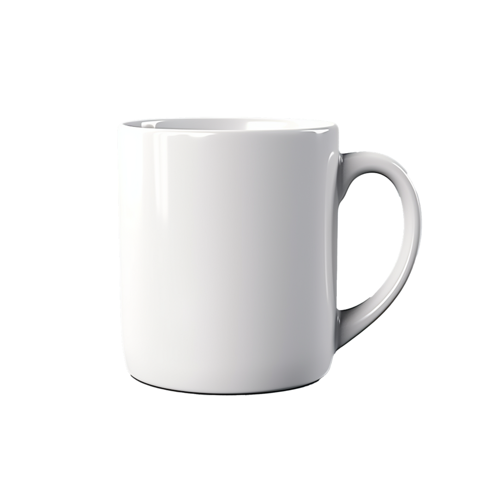 Plain White Mug Simple Design Clean Minimalist Coffee Tea Beverage Drinkware png