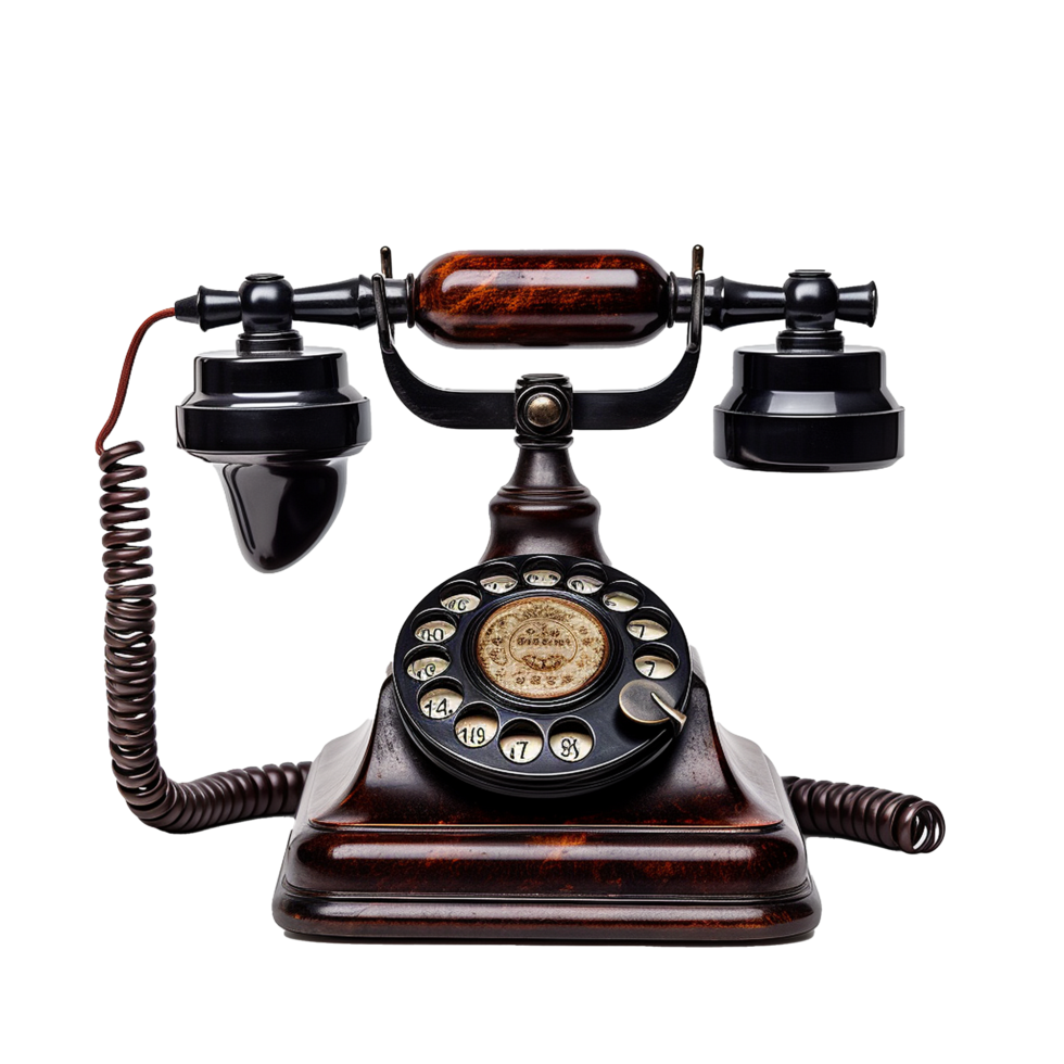 Rotary Phone Classic Telephone Vintage Communication Device 55080833 PNG