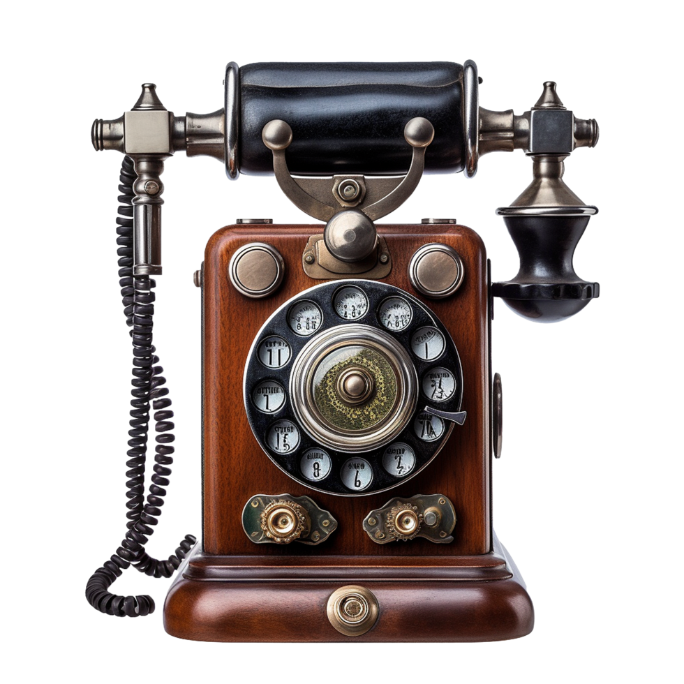 Antique Rotary Phone Classic Telephone Vintage Communication Device