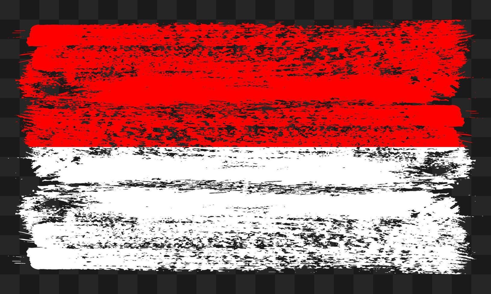 Indonesia flag in grunge style vector