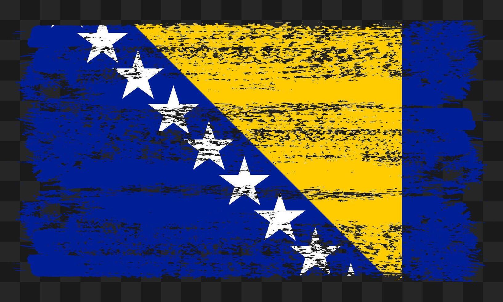 Herzegovina flag in grunge style vector