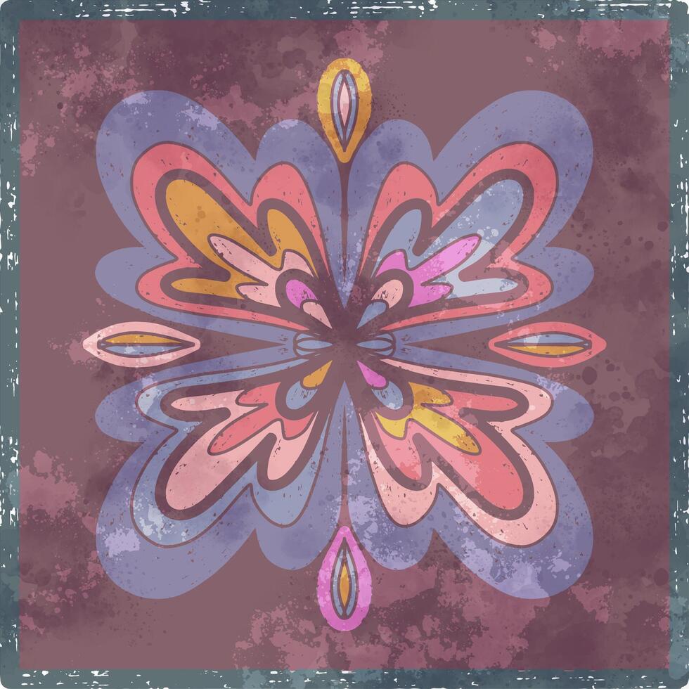 abstract flower . vector