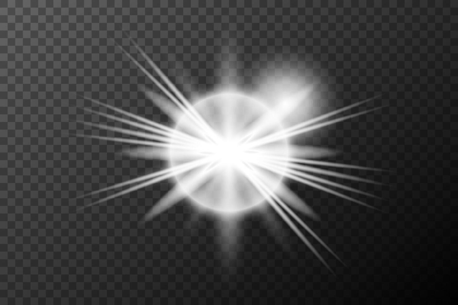 a white light, flash vector