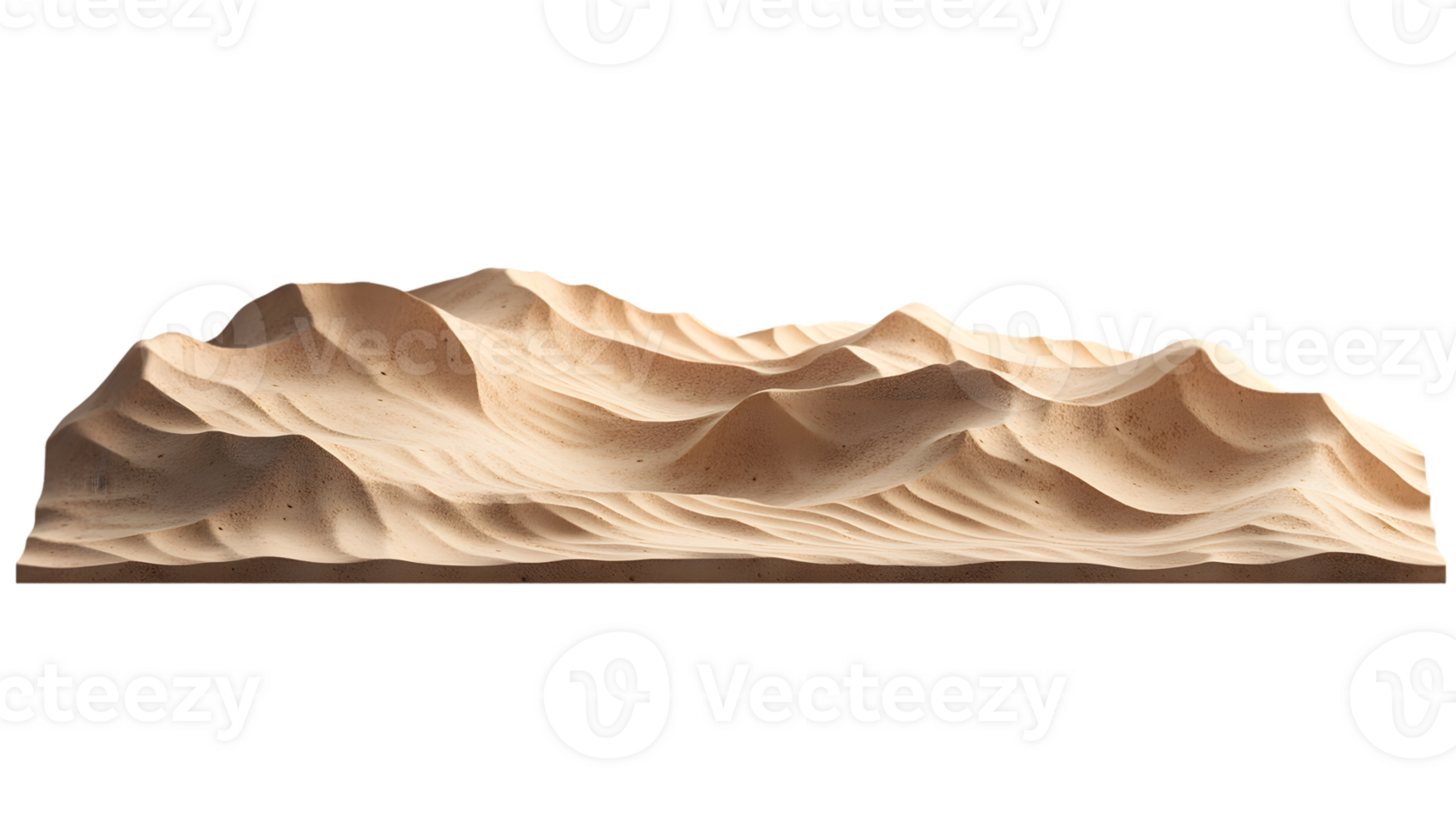 Expansive Desert Dune Landscape with Subtle Light and Shadow Variations png