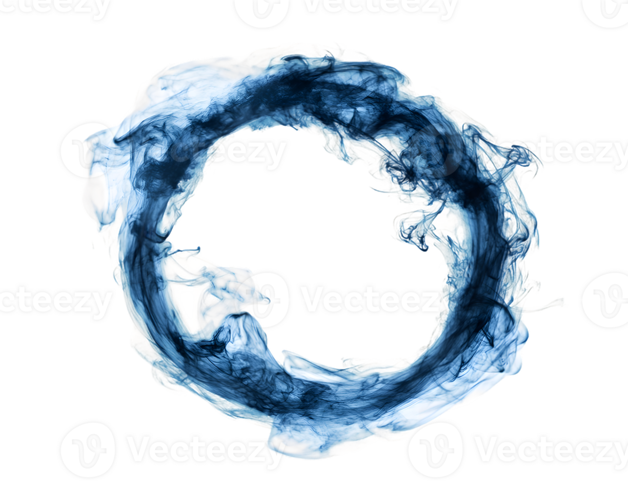 Abstract Blue and White Circular Form png