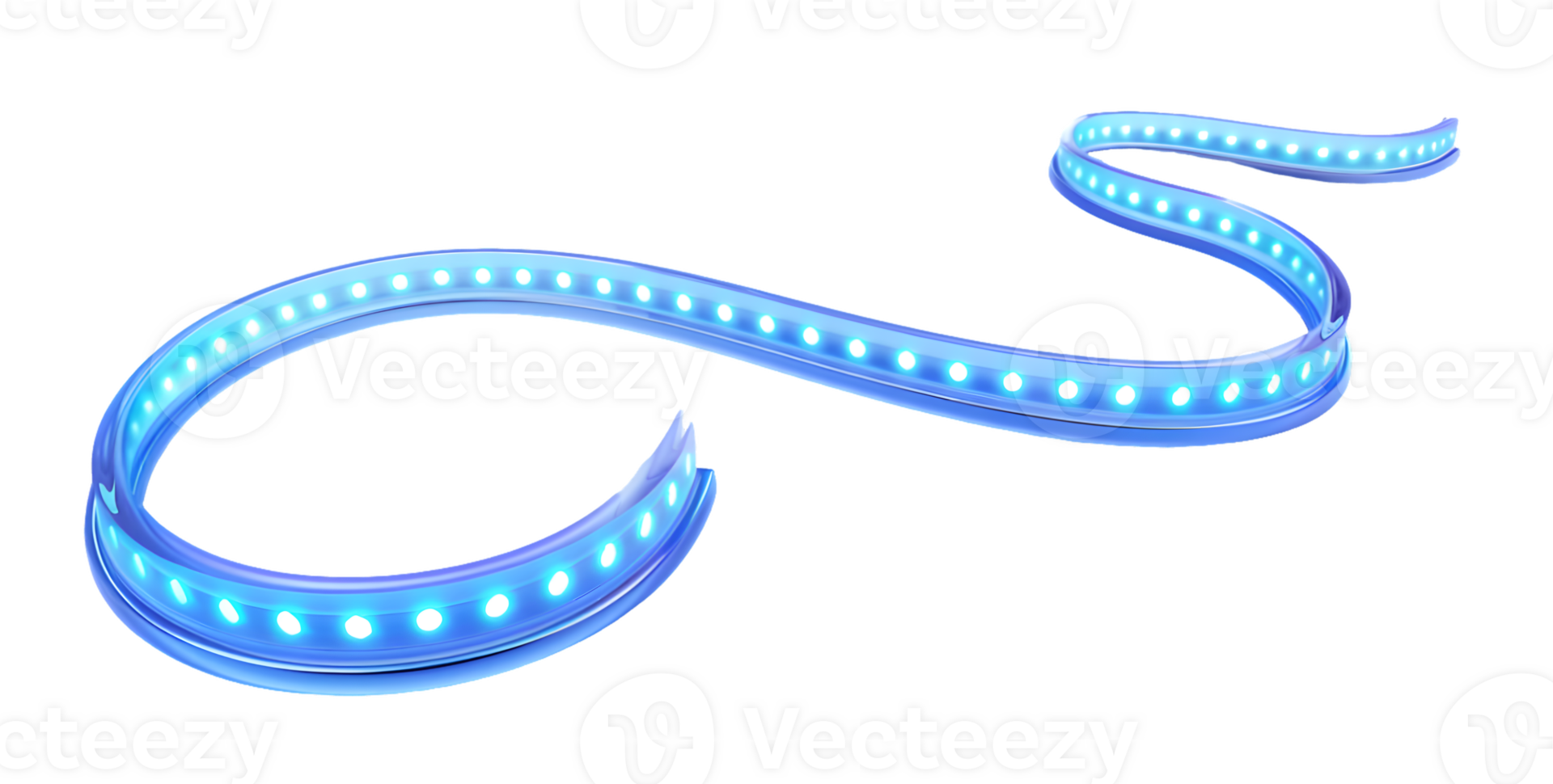 Blue LED Light Strip, Modern and Flexible png
