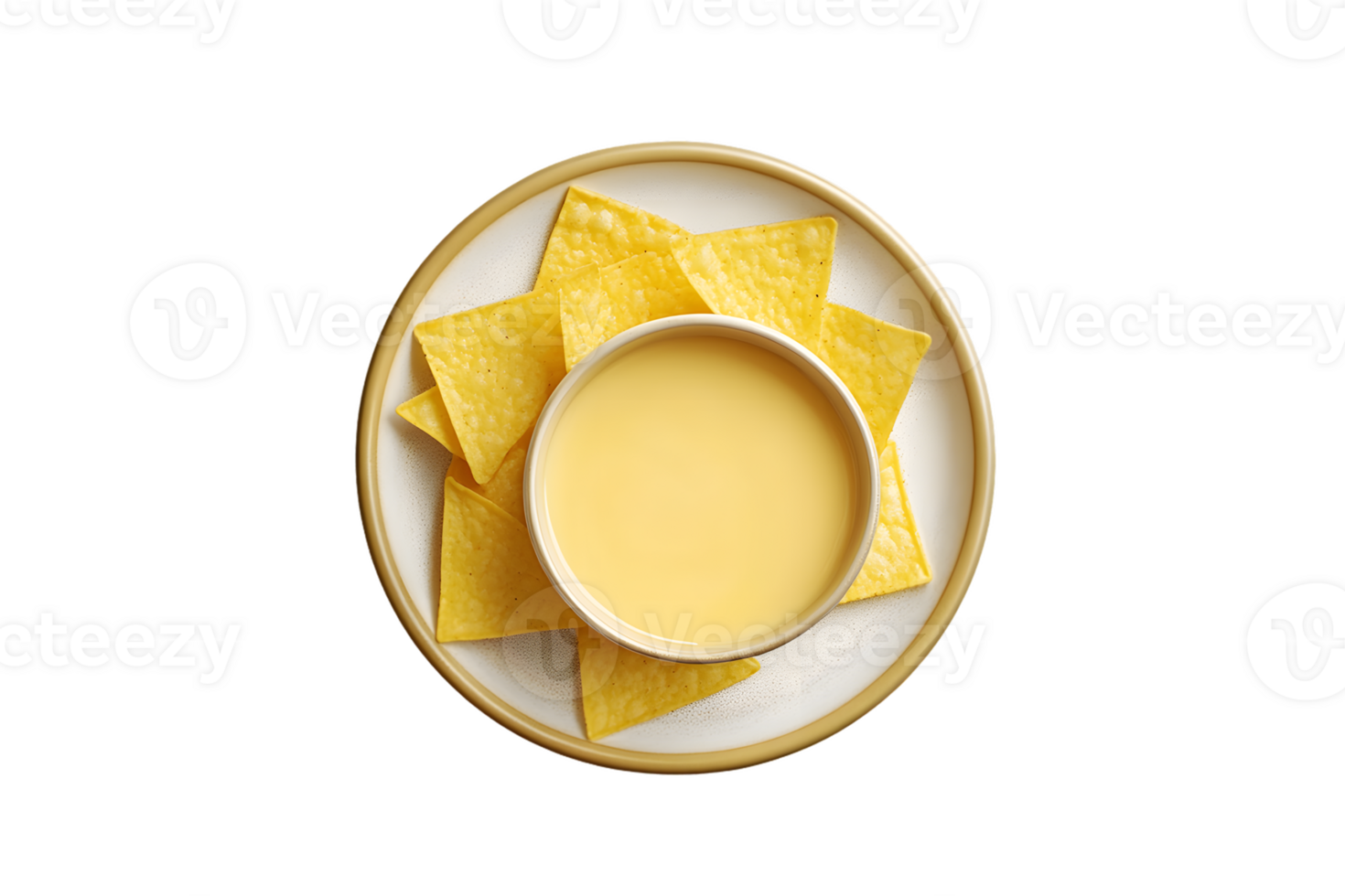 Creamy Queso Dip with Tortilla Chips png