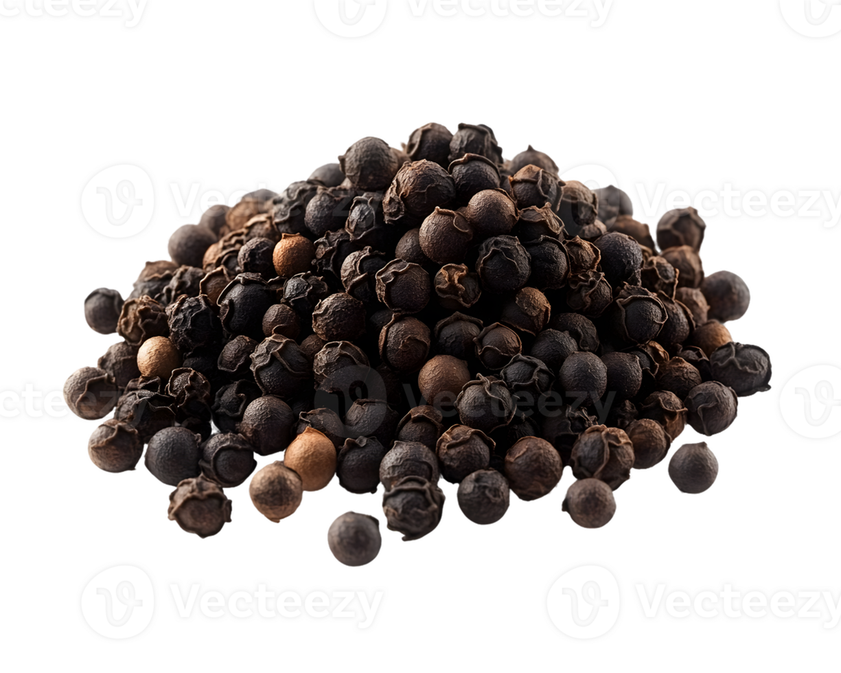 Pile Black Peppercorns png
