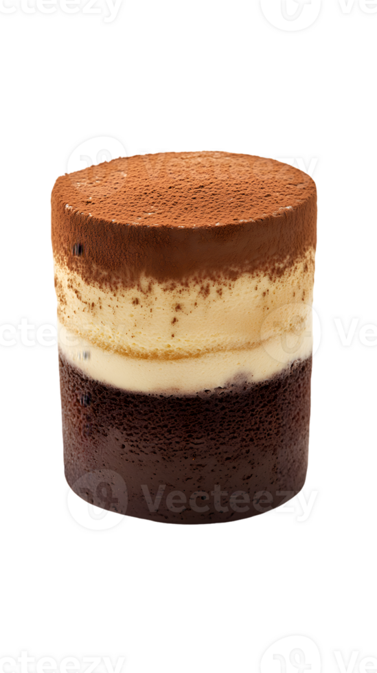 Layered Chocolate and Vanilla Dessert png