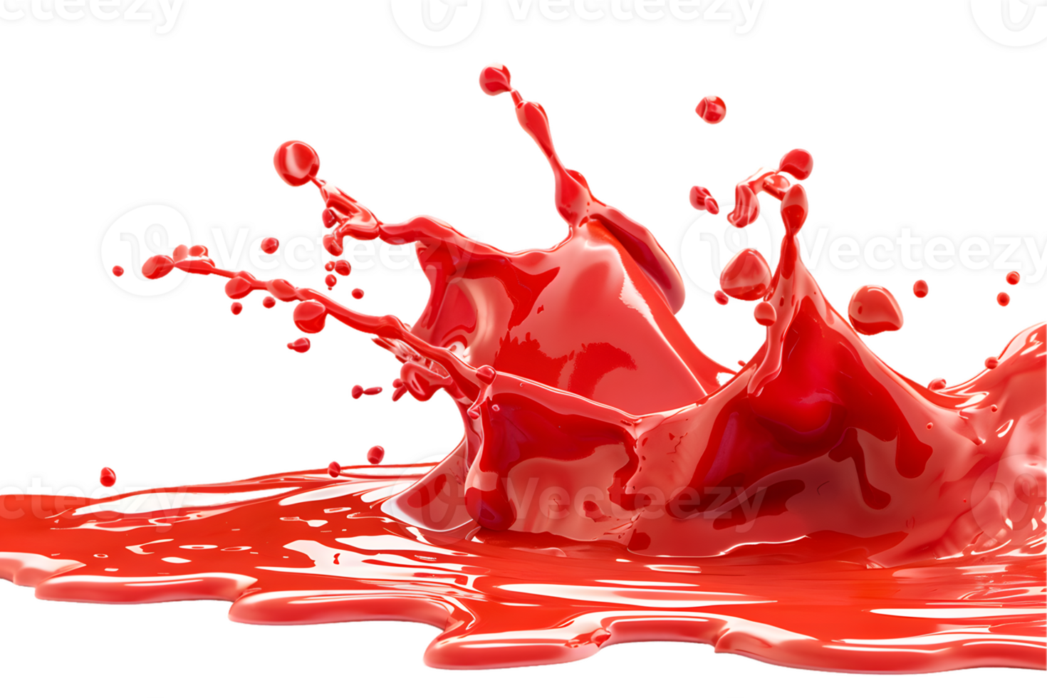 Dynamic Red Liquid Splash An Energetic Abstract Composition png