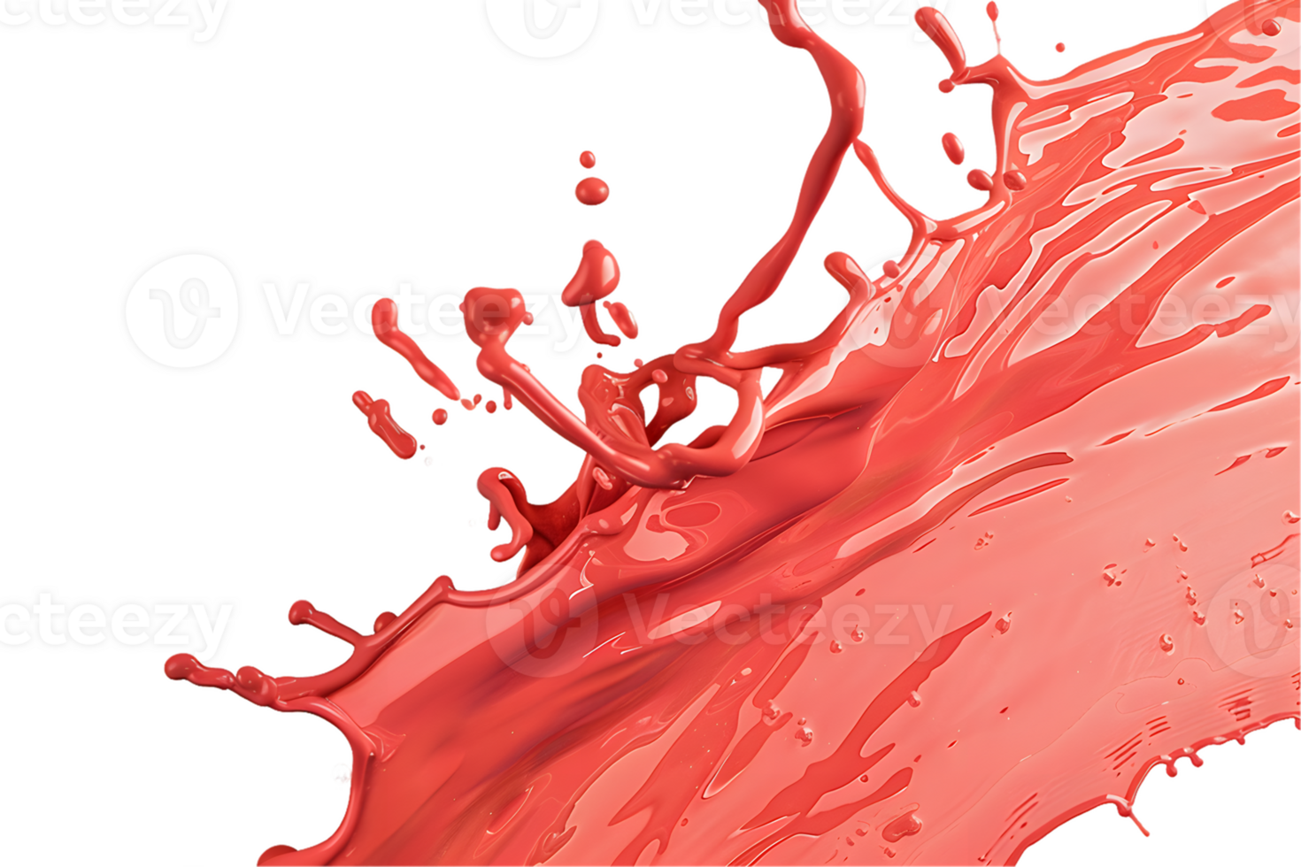 Dynamic Coral Liquid Splash Abstract Texture and Movement png