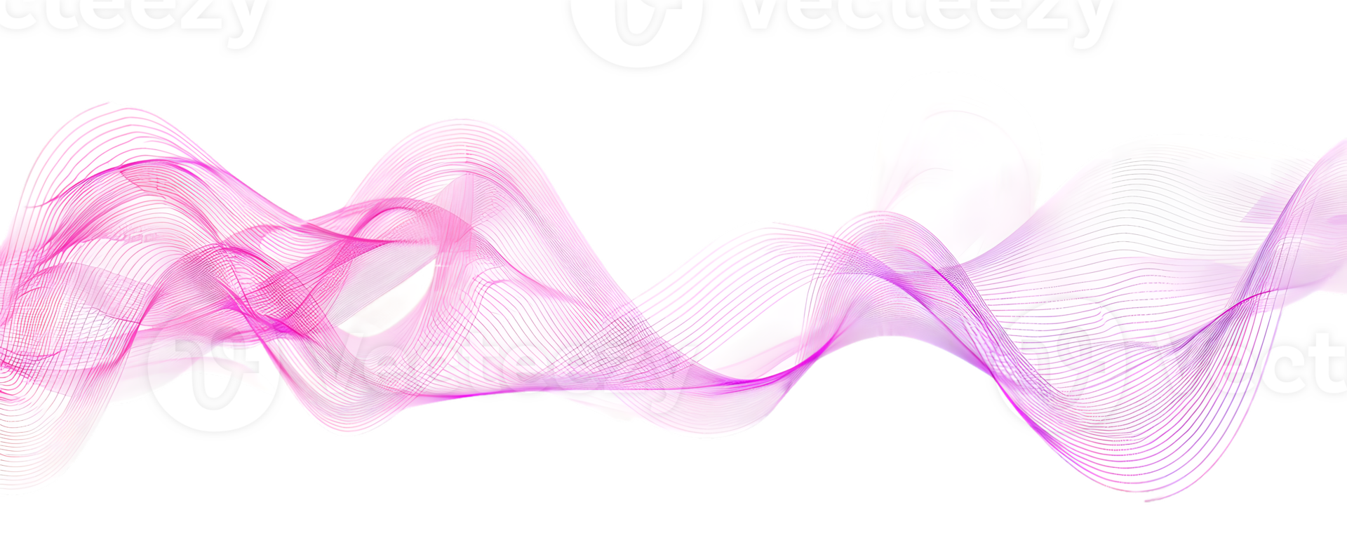 Abstract Pink and White Ethereal Wave Form. Delicate Flowing Texture with Subtle Color Variations. Elegant and Dynamic Design Ideal for Modern Art. png