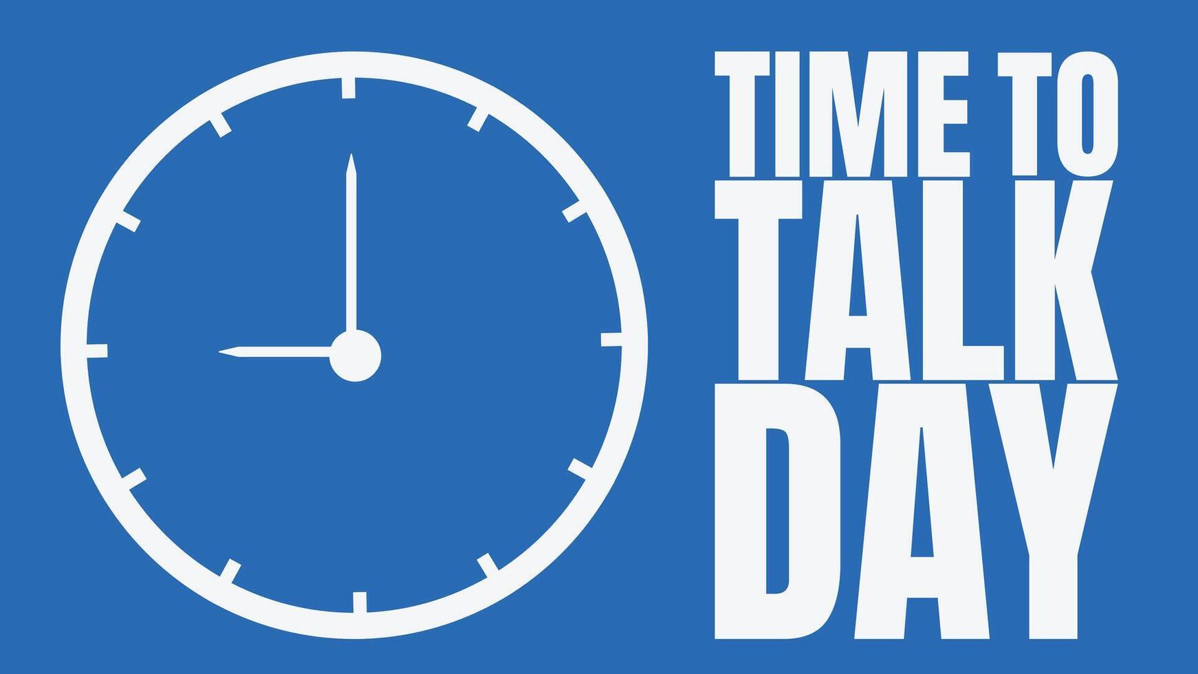 Opening Conversations Supporting Mental Health on Time to Talk Day vector