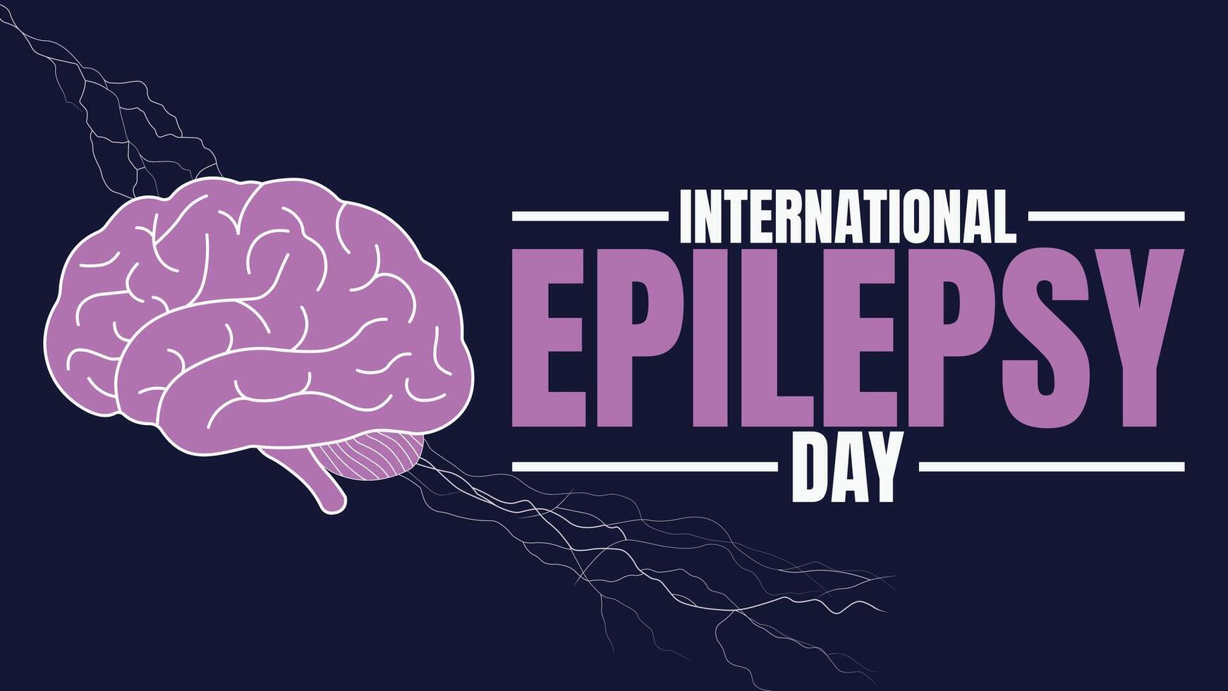 Shining a Light on Epilepsy International Epilepsy Day vector