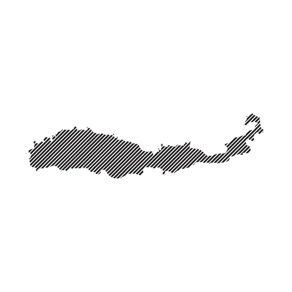 Flores Island Map Icon symbol vector