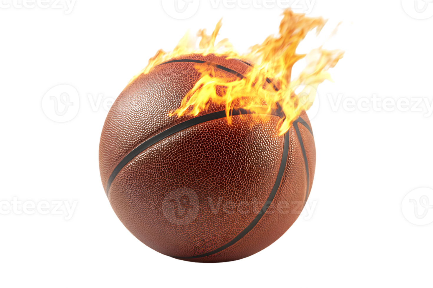 Fiery Basketball A Dynamic Composition of Sport and Passion png