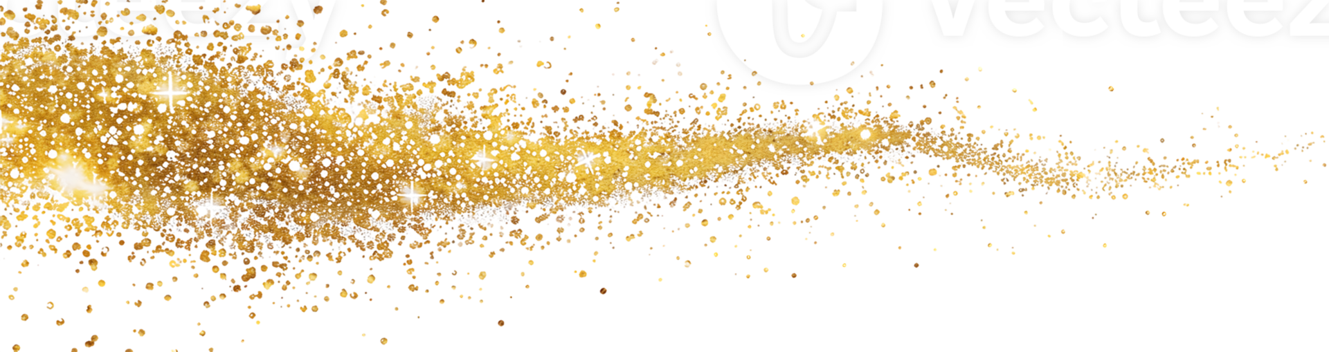 Dynamic Gold Particle Trail png