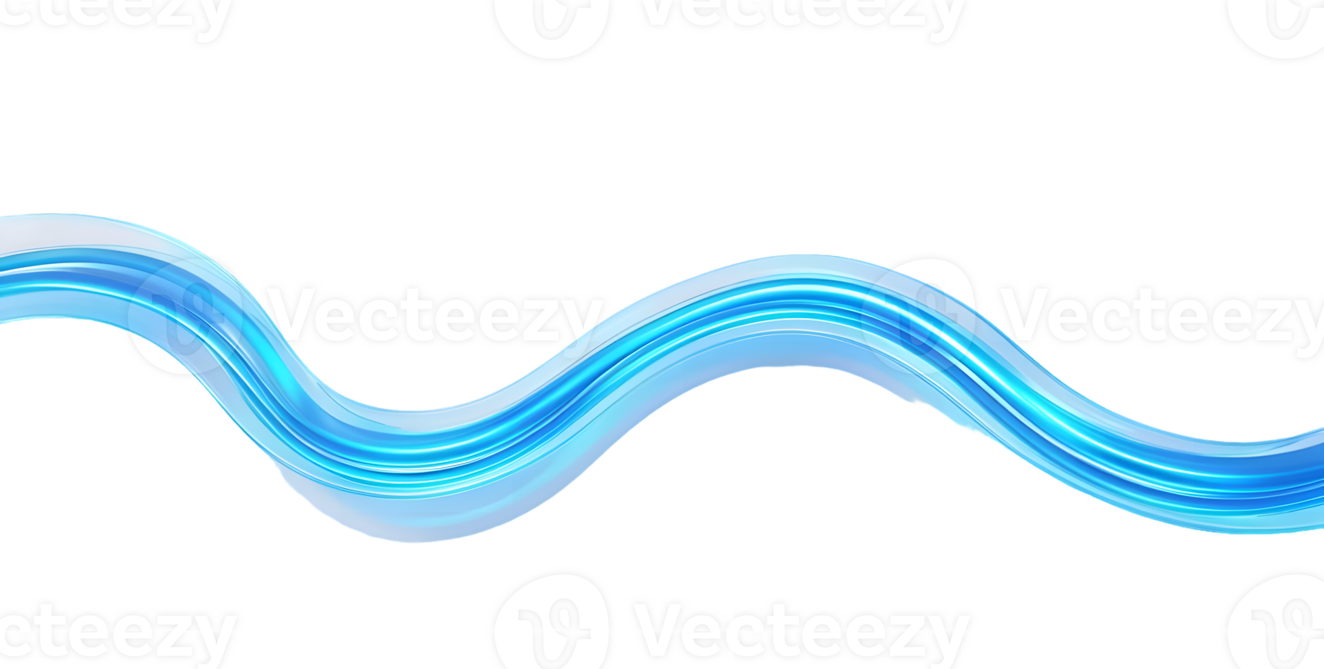 Abstract Flowing Blue Wave png