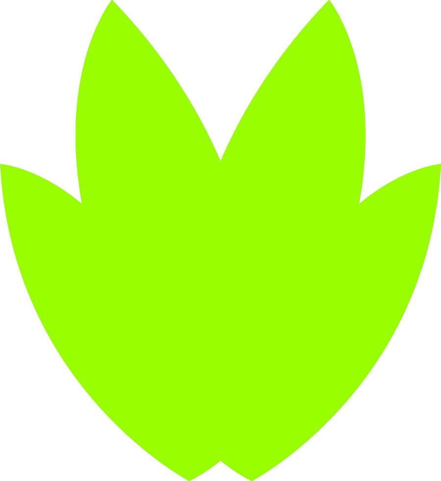 green leaf heart vector