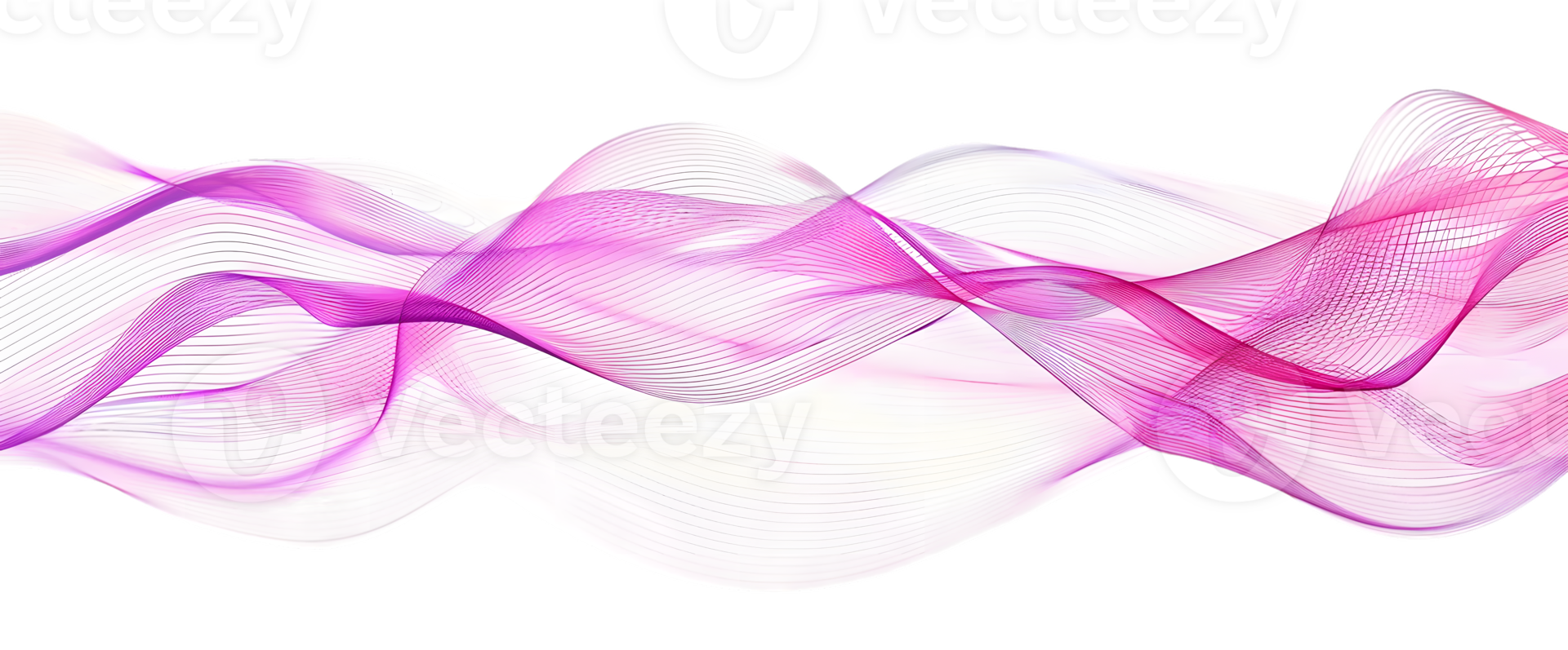 Abstract Pink and White Flowing Wave Form, Dynamic and Fluid Movement, Elegant Design png