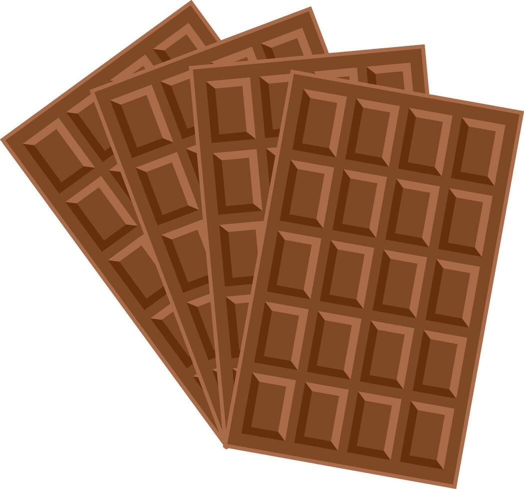 Five Chocolate Bars icon vector