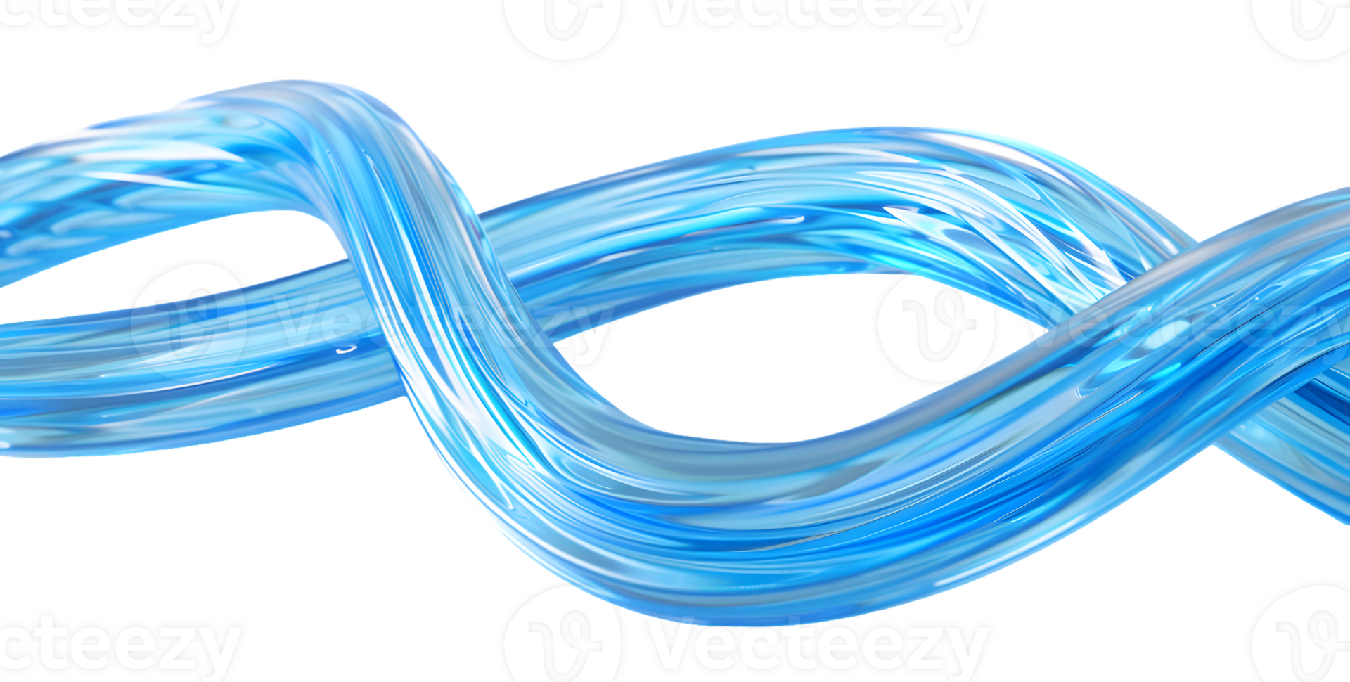 Abstract Swirling Blue Ribbon png